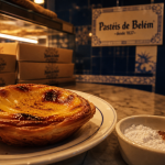 Pasteis de nata Lisbonne à Belém : pastel de nata tiède au comptoir