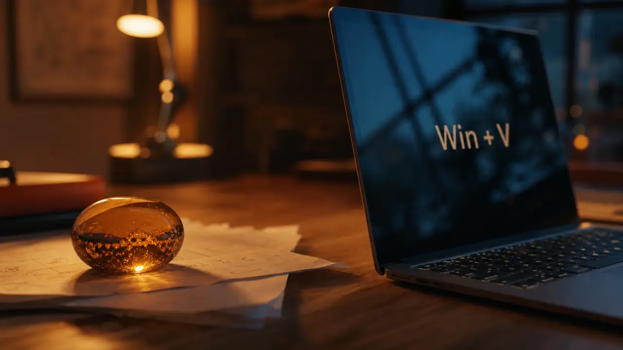Presse papier sur bureau : Windows Win + V et historique (presse papier)