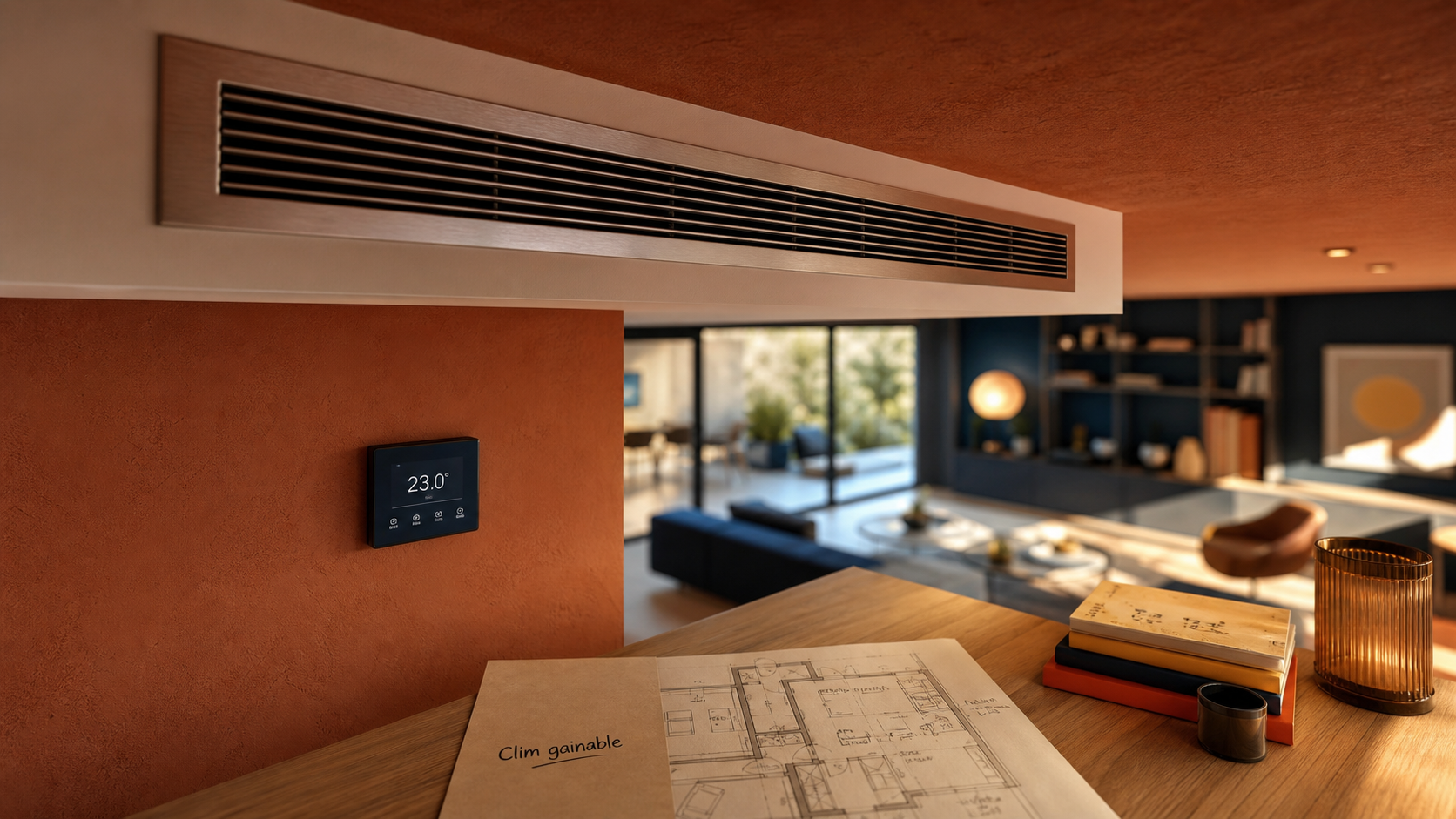 Prix climatisation maison 100 m² : clim gainable intérieure