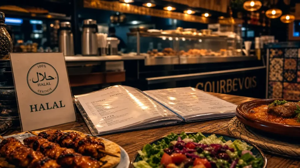 restaurant halal courbevoie : menu halal