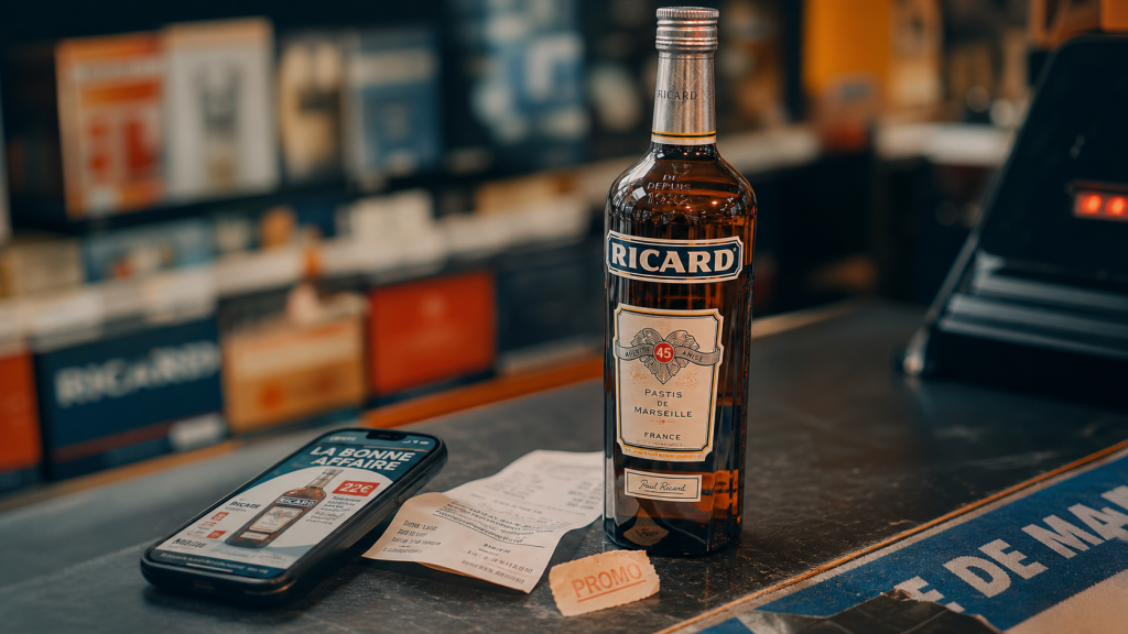 Ricard en promotion cette semaine : bouteille Ricard en supermarché