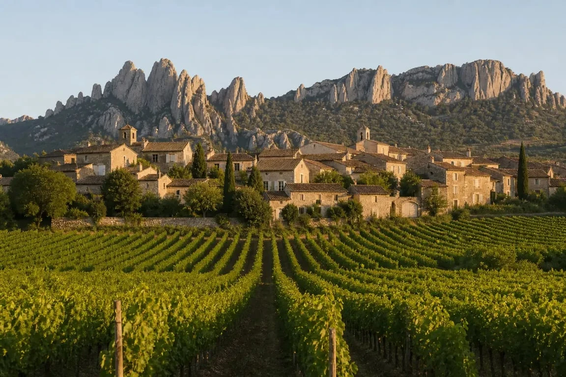 Les plus beaux villages autour de Vaison-la-Romaine : Gigondas entre vignes et Dentelles de Montmirail