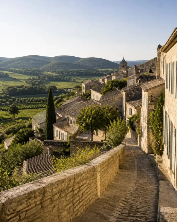 Les plus beaux villages autour de Vaison-la-Romaine : vue de Séguret, village perché et ruelles en pierre