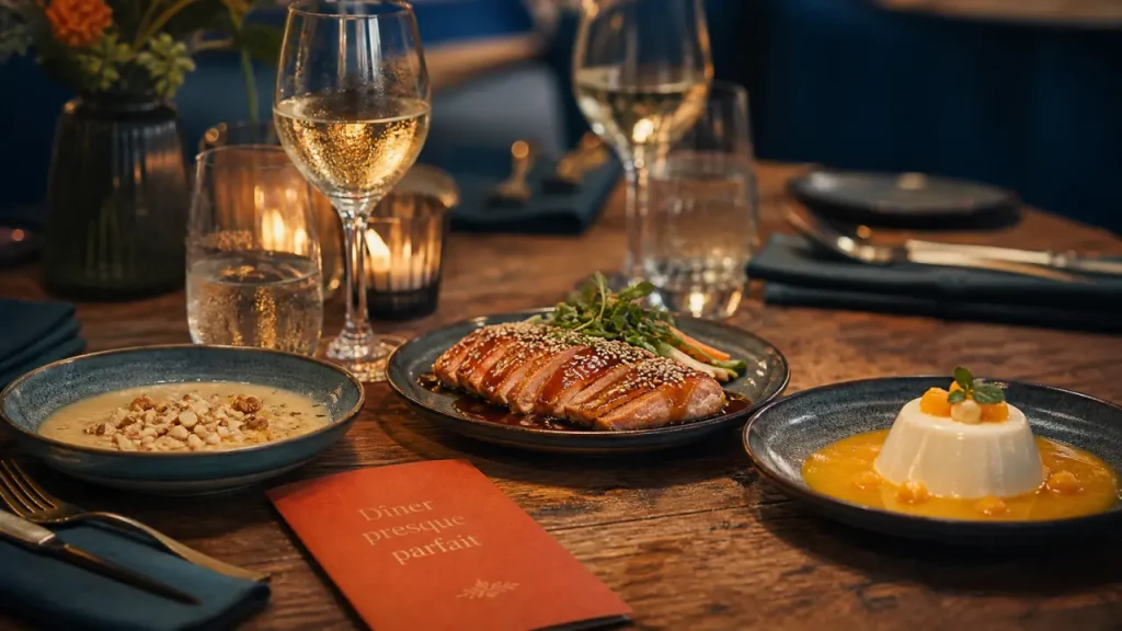 Menu un diner presque parfait : timing et pièges à éviter