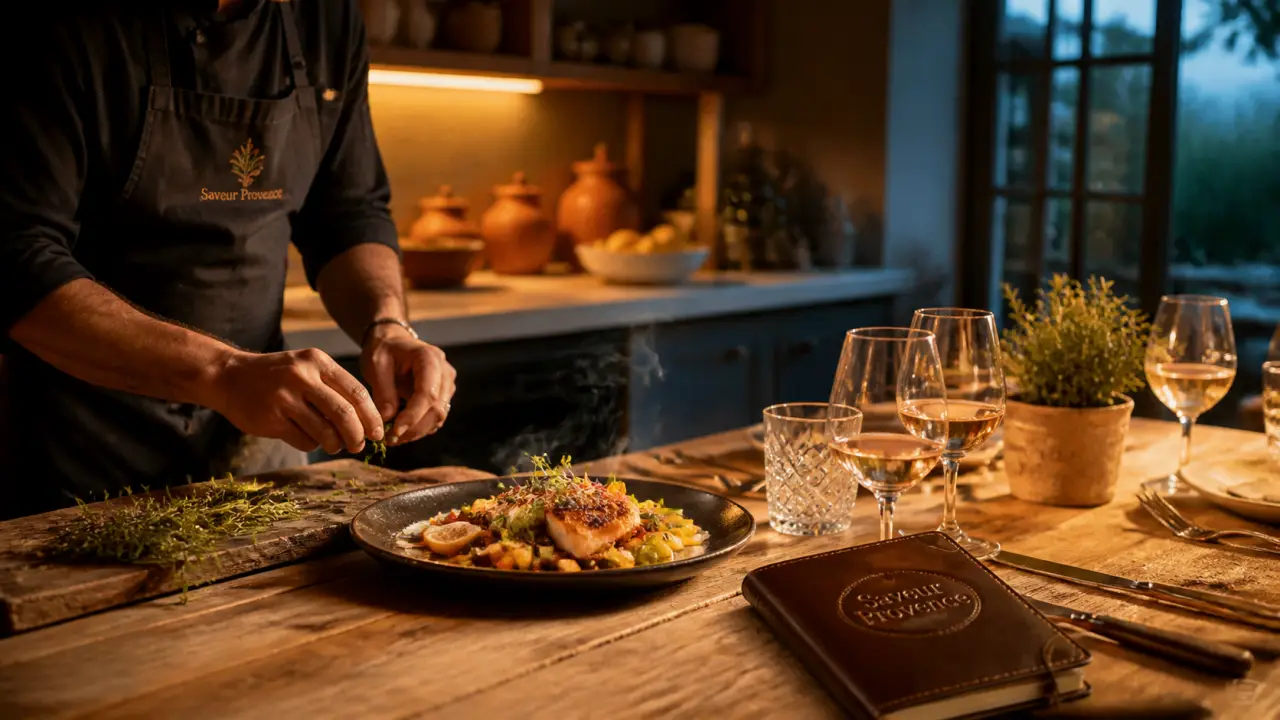 Saveur provence chef à domicile : dîner provençal en cuisine