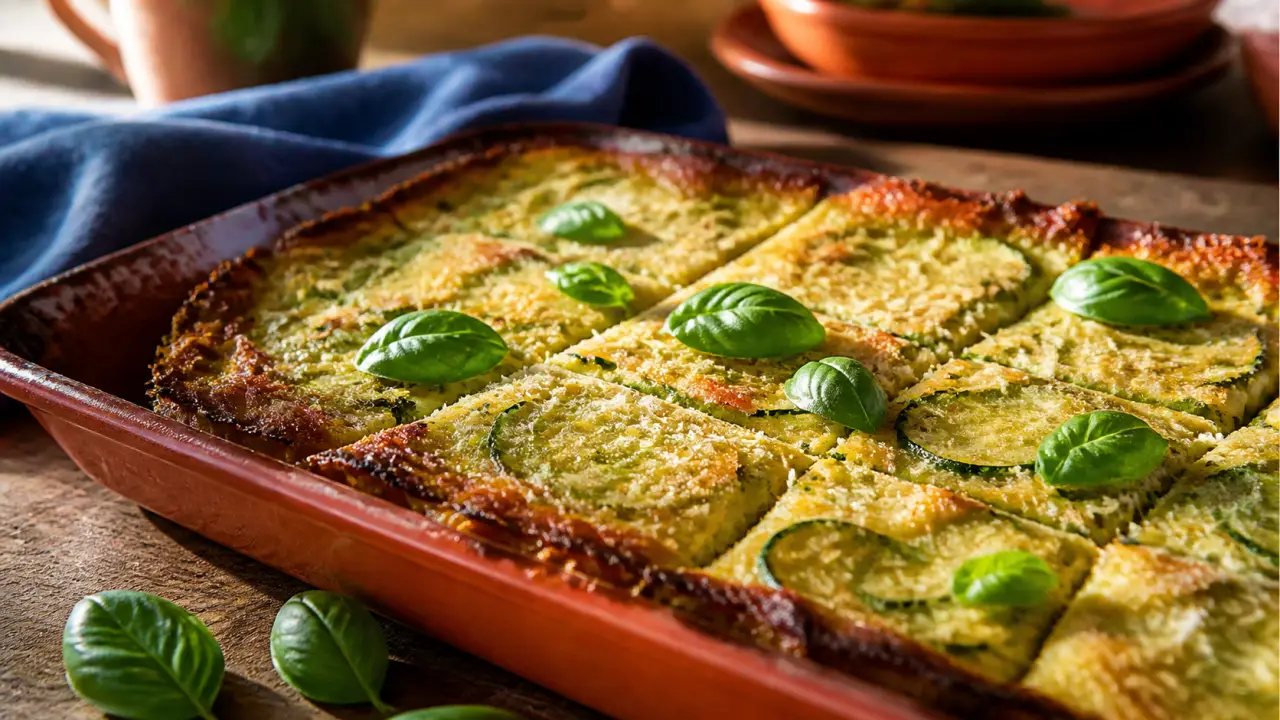 Scarpaccia de courgettes recette italienne