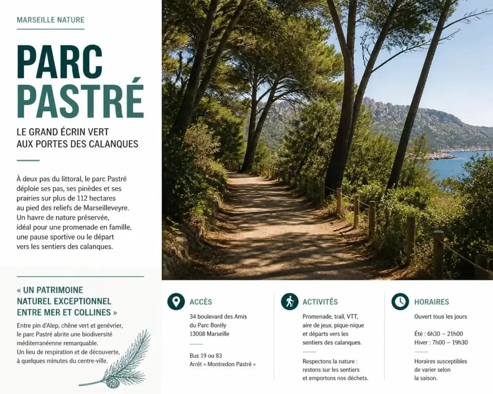 Parc à Marseille : promenade nature au parc Pastré