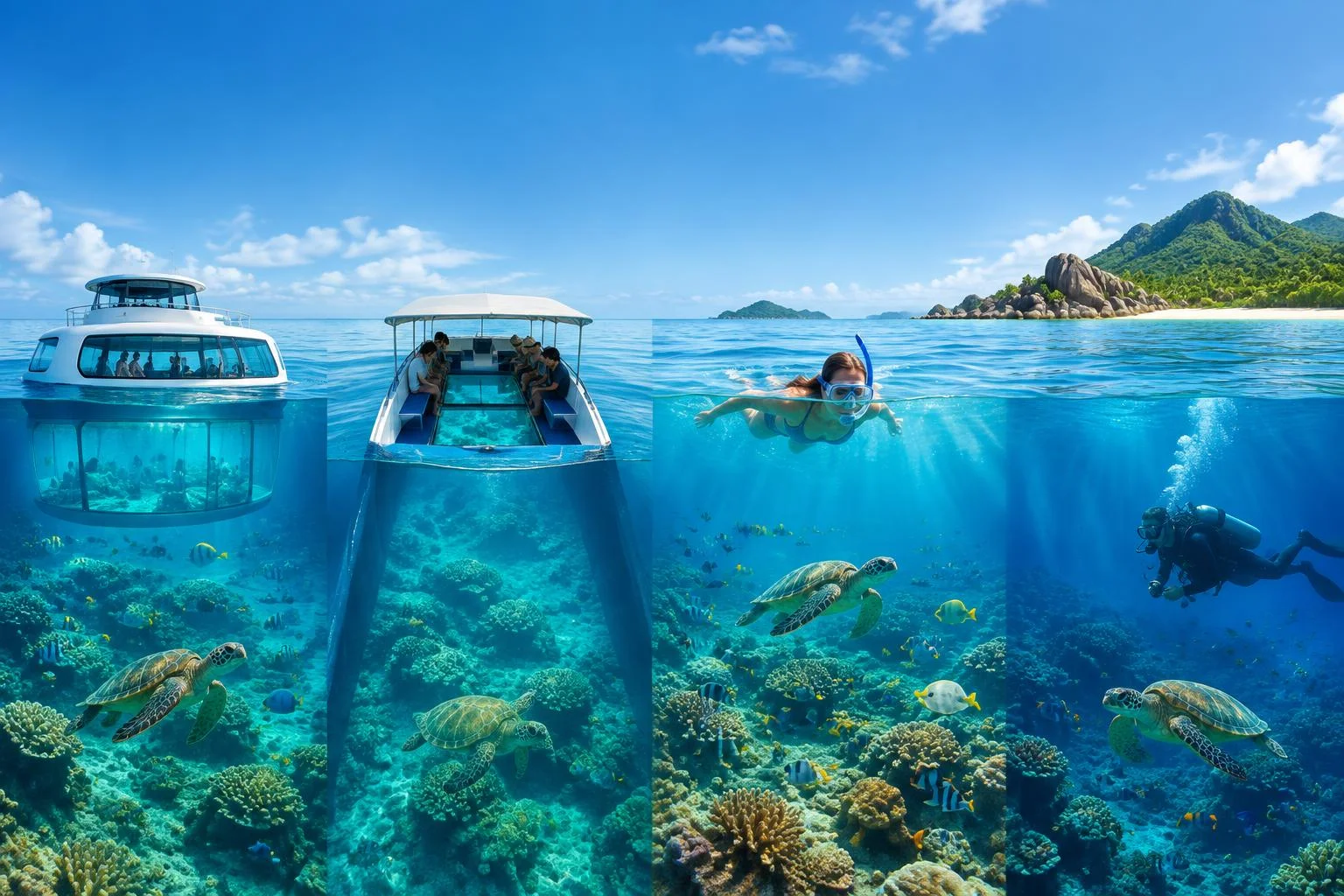 Explorer les fonds marins aux Seychelles : 4 options