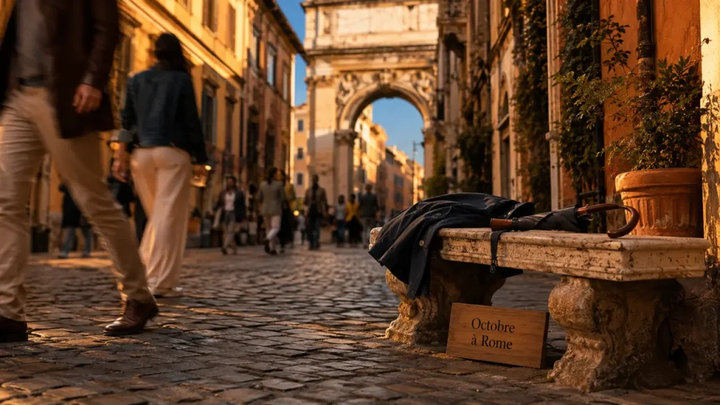 Rome en octobre offre 20 °C en moyenne et 8 heures de soleil par jour